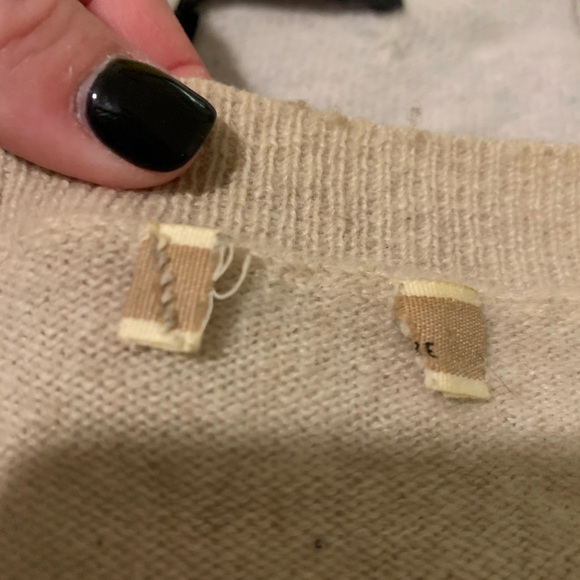 4 j.crew 100% cashmere v neck boyfriend sweaters - Picture 8 of 8